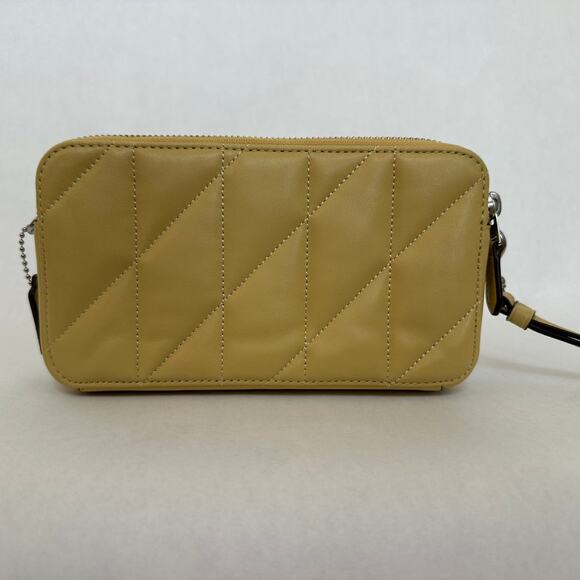 COACH CM531 GREY BLUE QUILTED PILLOW LEATHER KIRA C/B - Picture 4 of 9